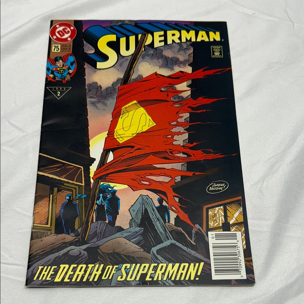 DC Comics Superman Comic with Red and Blue Cover